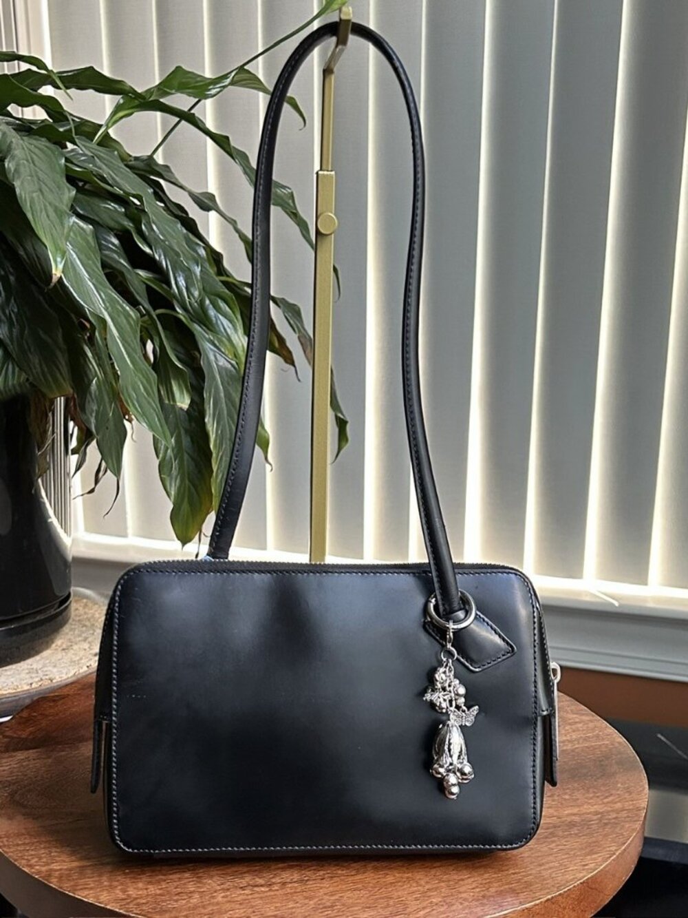 BALLY Asymmetrical Strap Shoulder Bag, Black